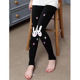 Girl's Casual/Daily Solid LeggingsCotton Spring / Fall Black / Blue  