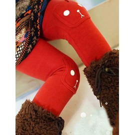 Girl's Casual/Daily Solid Pants / LeggingsCotton / Spandex Winter Red / Gray  