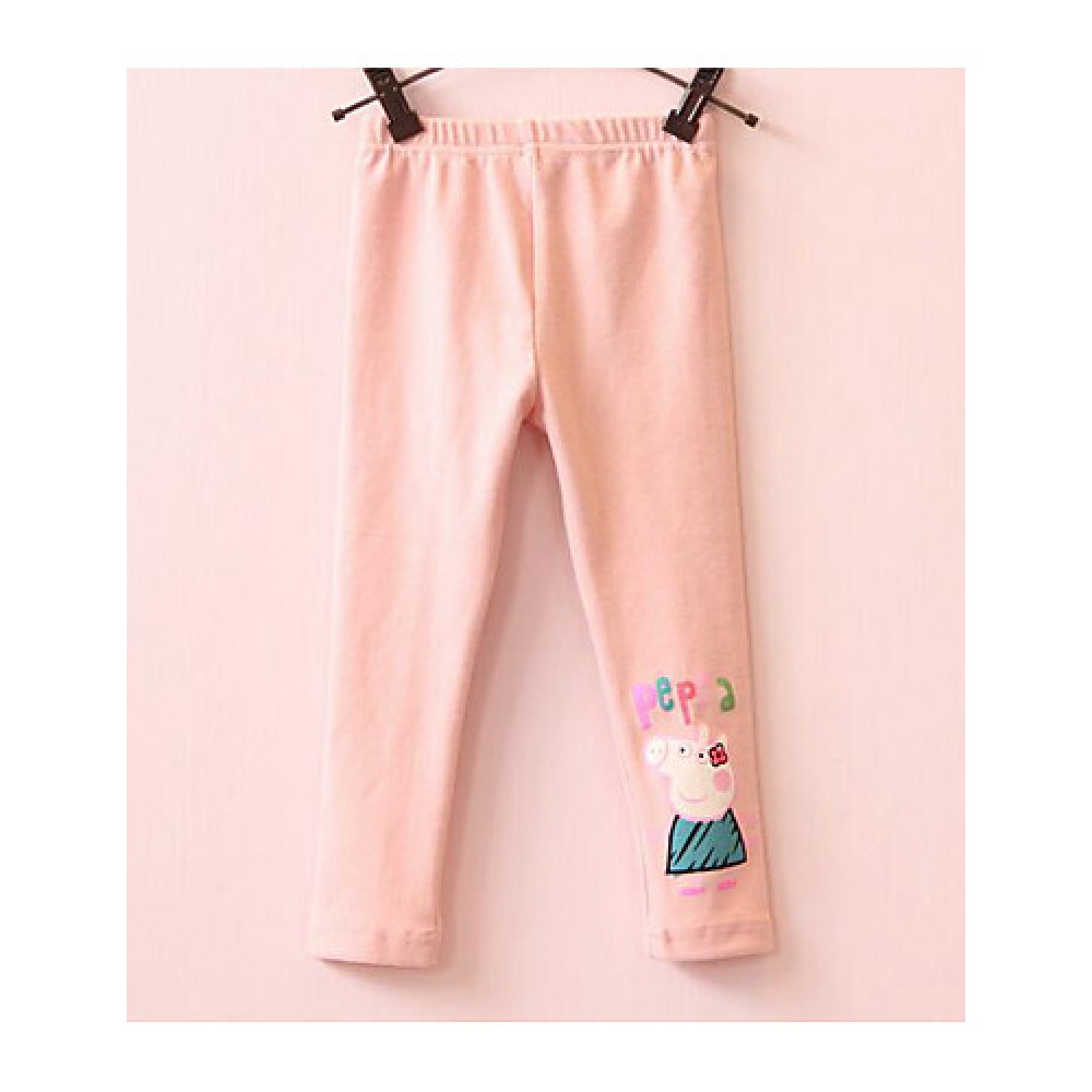 Girl's Casual/Daily Solid PantsCotton Fall Blue / Pink / Gray  